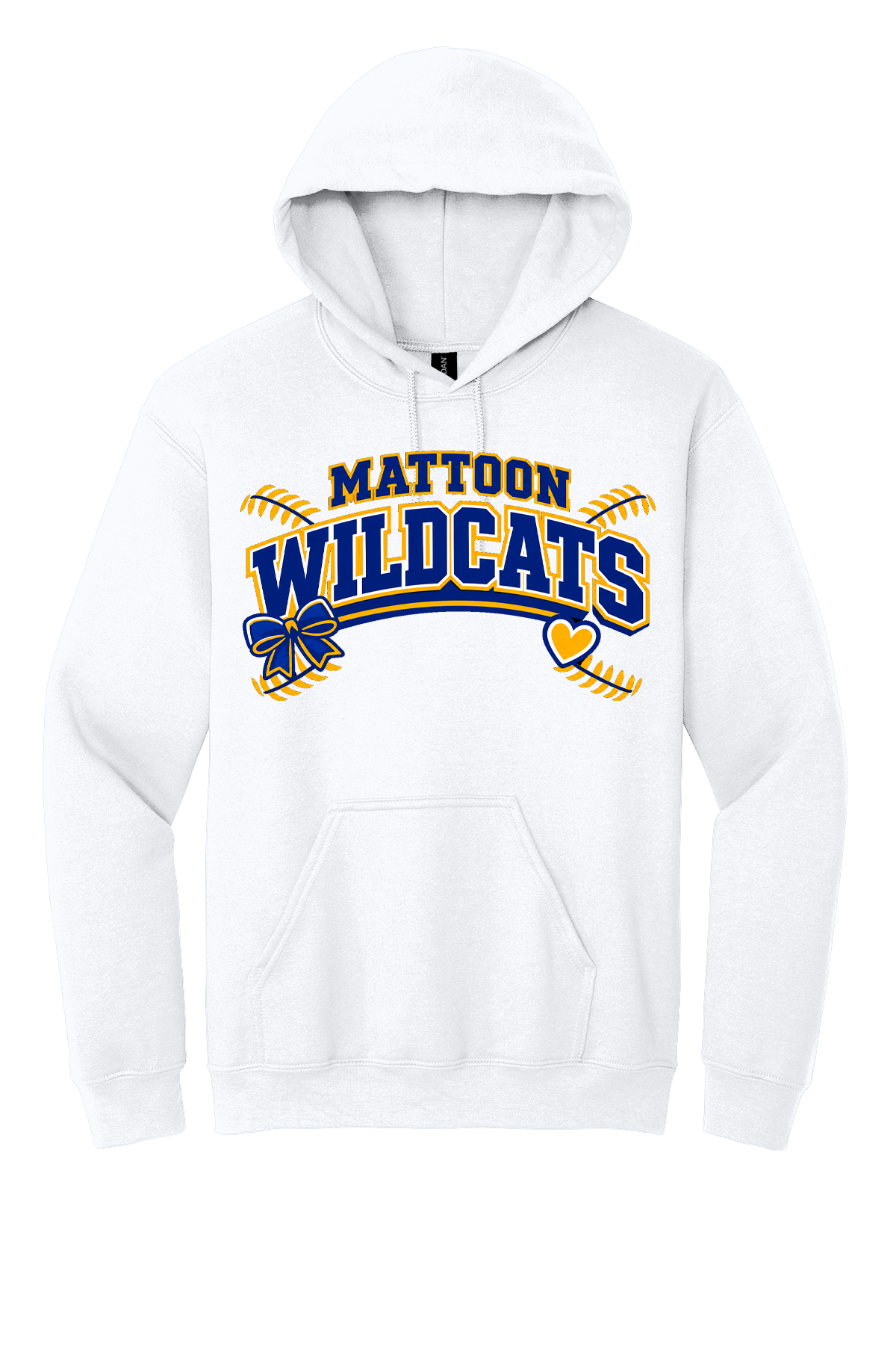 Wildcats Softball Heart&Bow