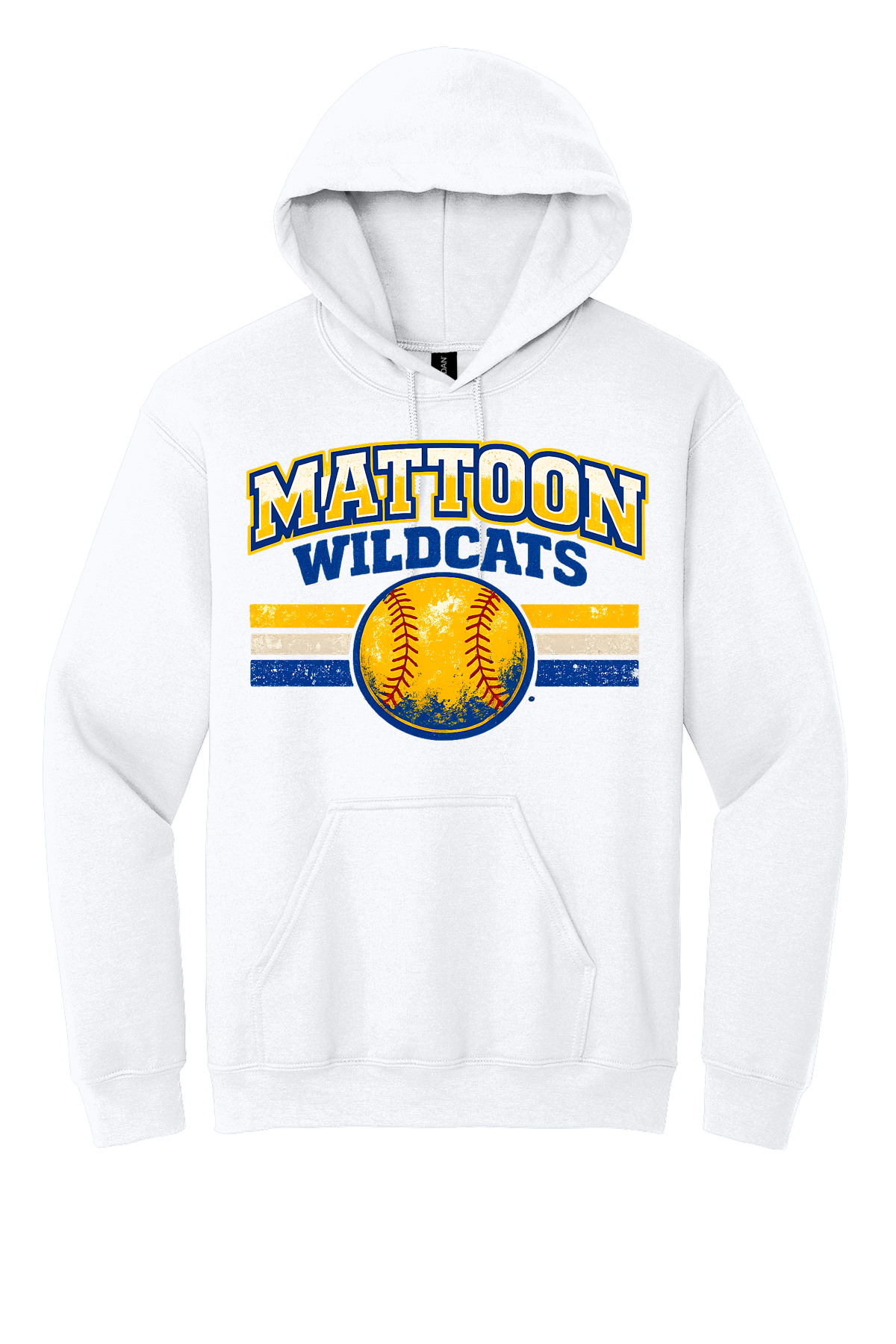 Wildcats Distressed Softball
