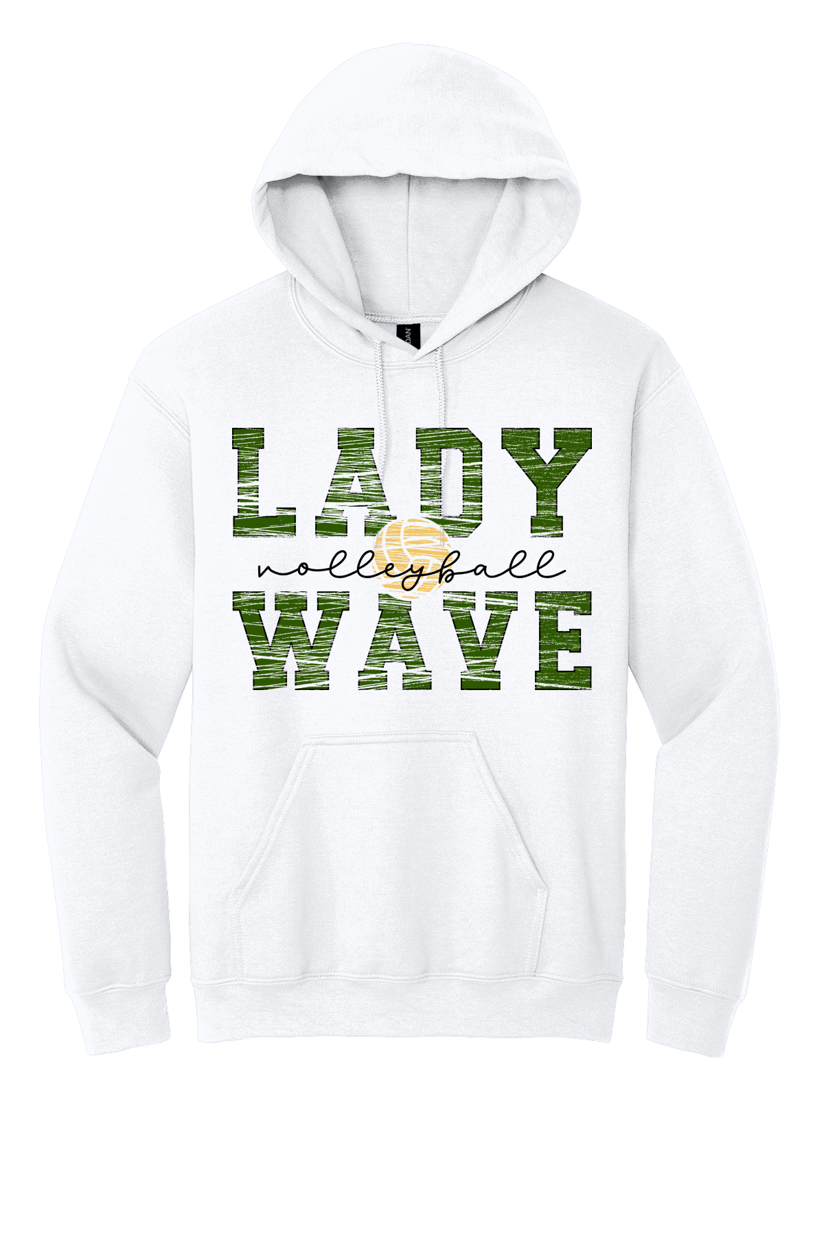 Lady Wave Volleyball Distressed