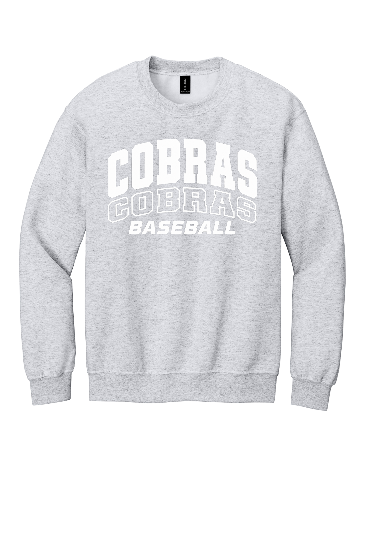Cobras Baseball Outline White Version