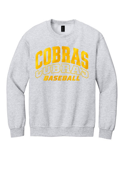 Cobras Baseball Outline Gold Version