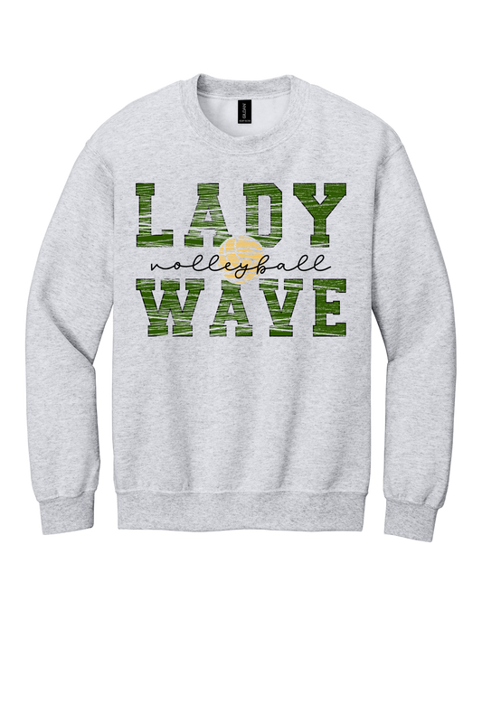 Lady Wave Volleyball Distressed