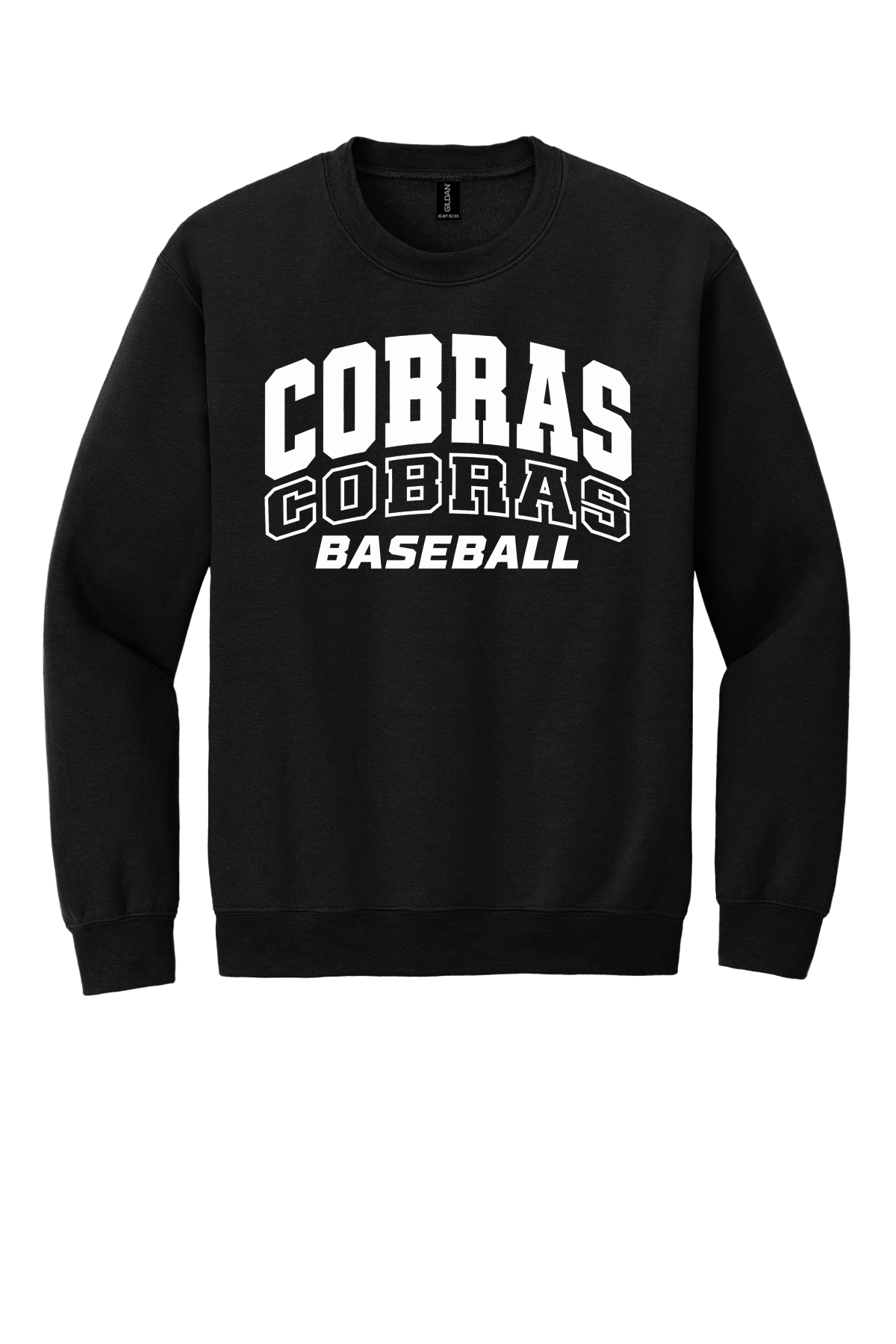 Cobras Baseball Outline White Version