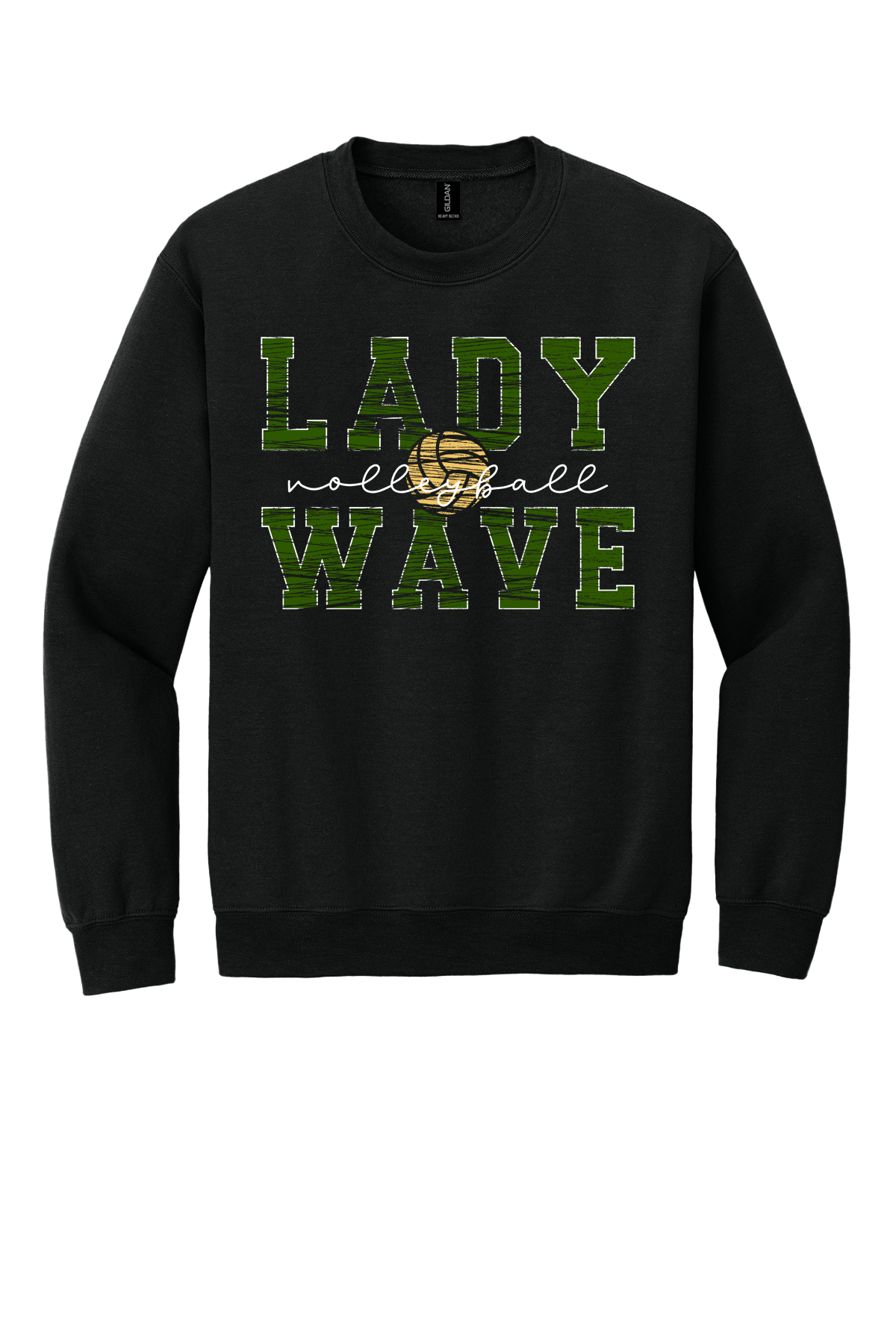 Lady Wave Volleyball Distressed
