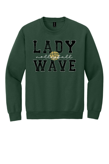Lady Wave Volleyball Distressed