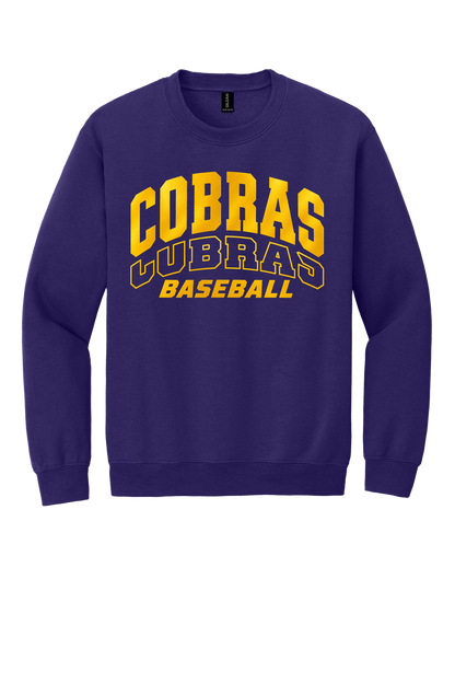Cobras Baseball Outline Gold Version