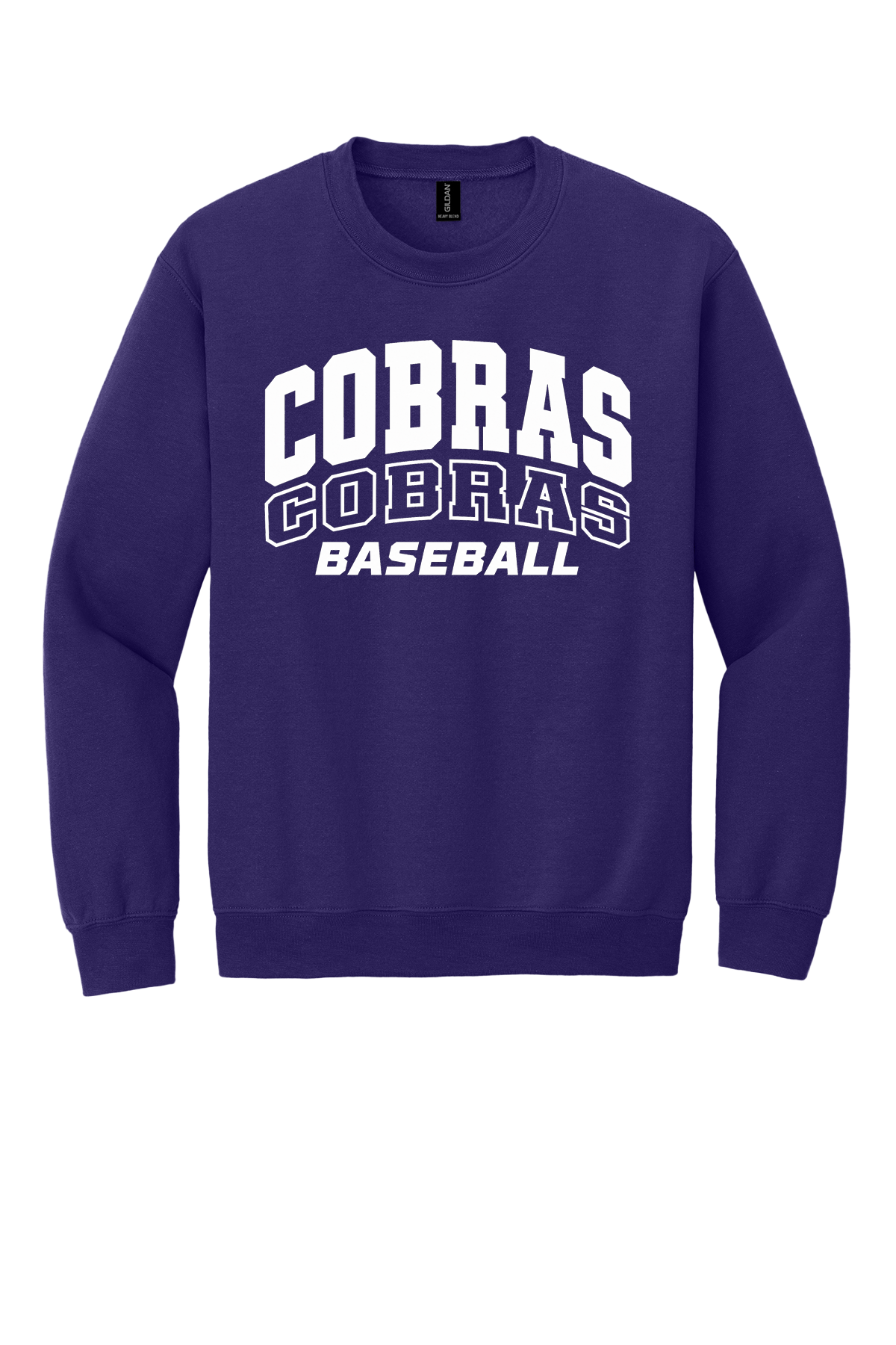 Cobras Baseball Outline White Version