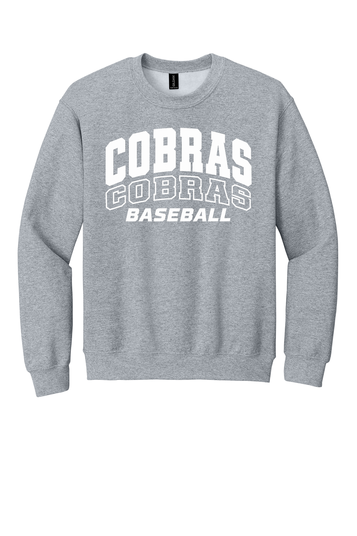 Cobras Baseball Outline White Version