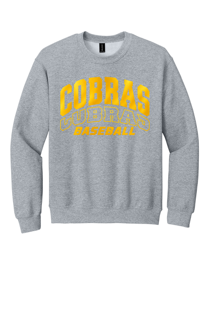 Cobras Baseball Outline Gold Version