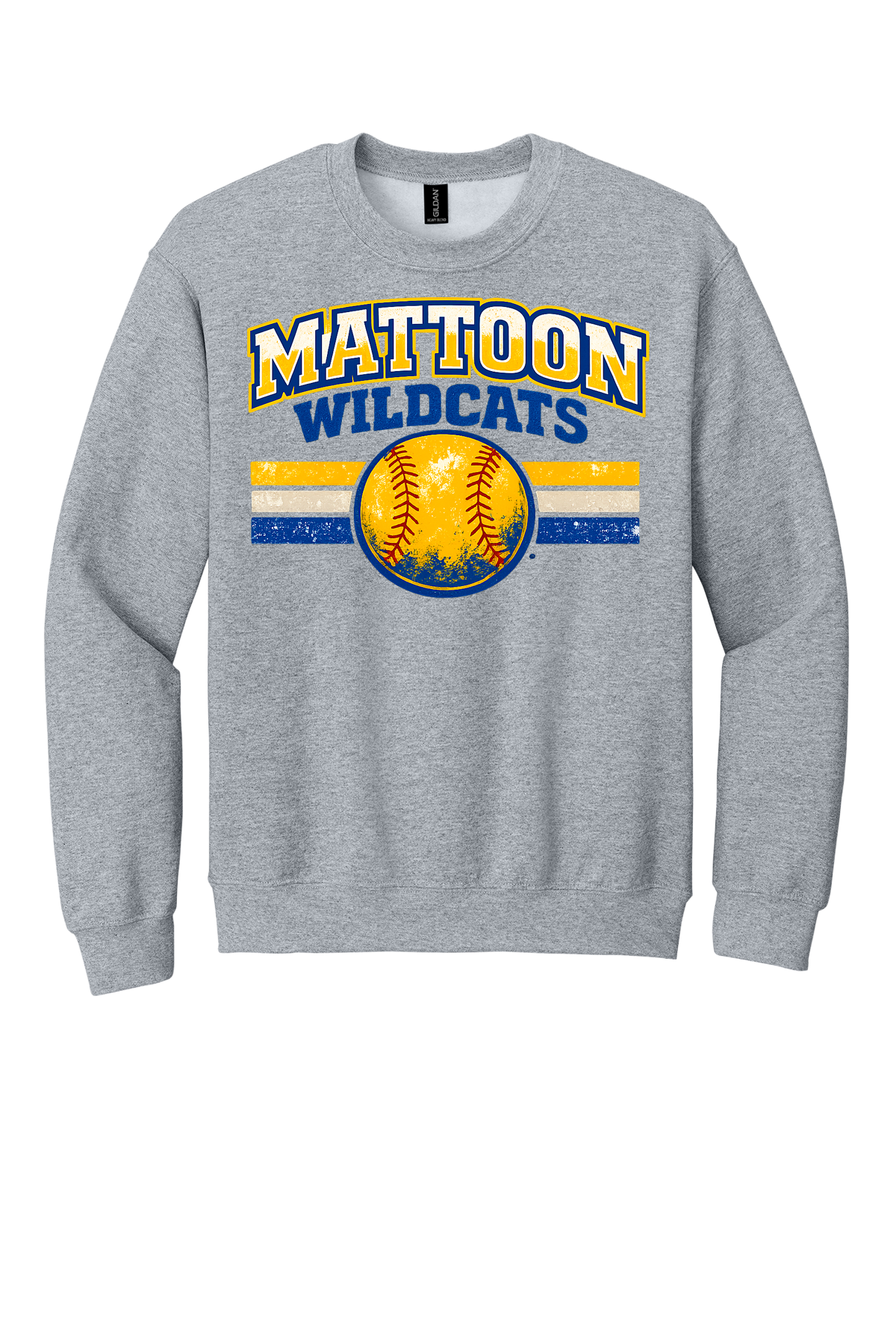 Wildcats Distressed Softball