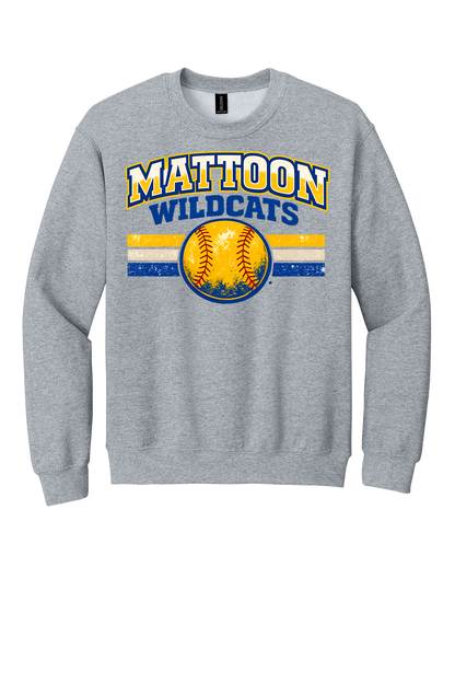 Wildcats Distressed Softball