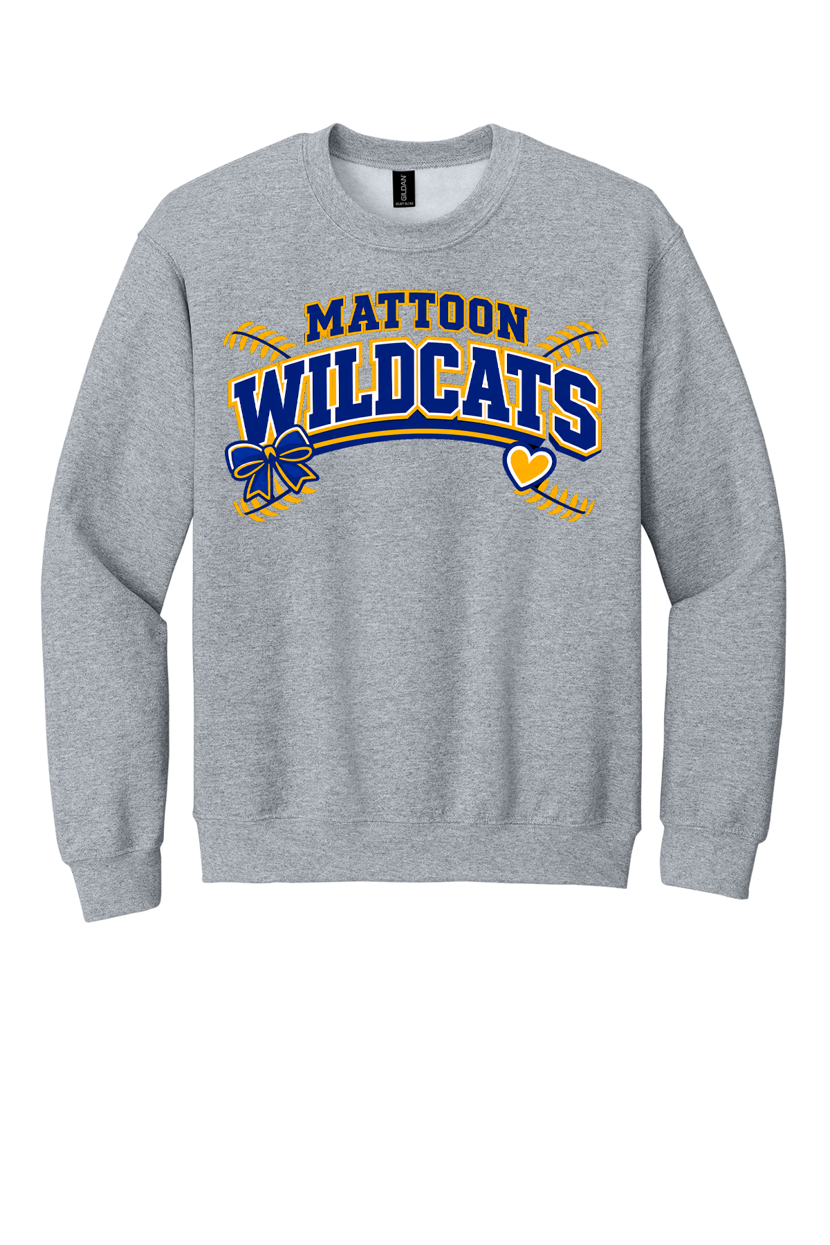 Wildcats Softball Heart&Bow