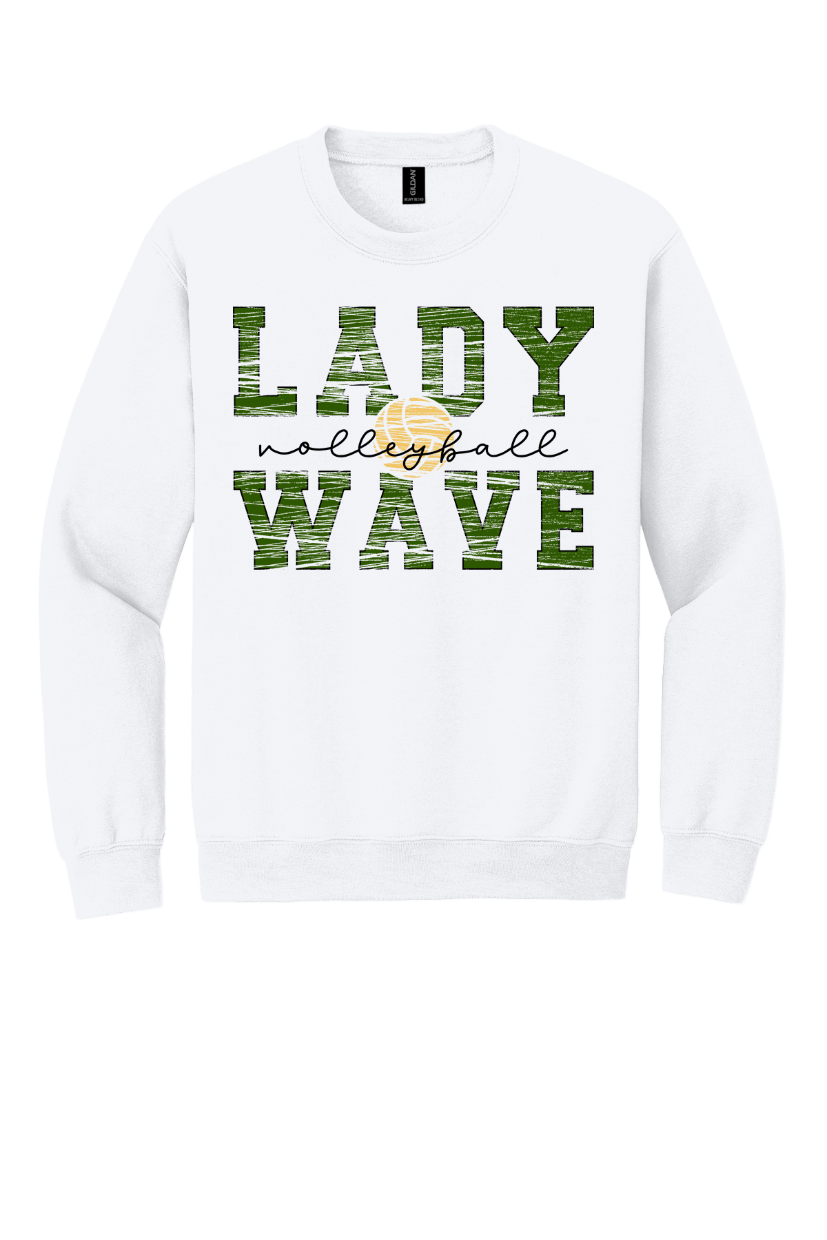 Lady Wave Volleyball Distressed