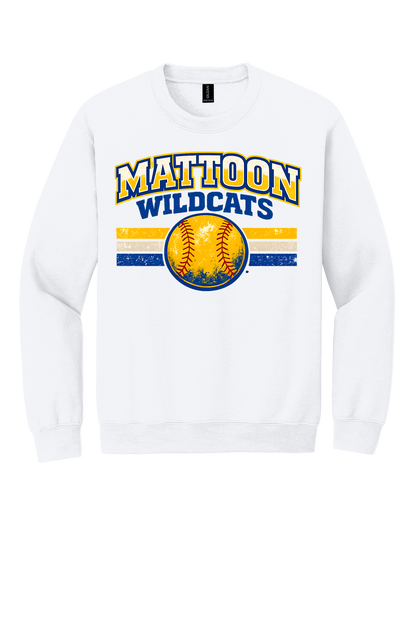 Wildcats Distressed Softball