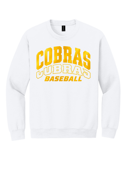 Cobras Baseball Outline Gold Version