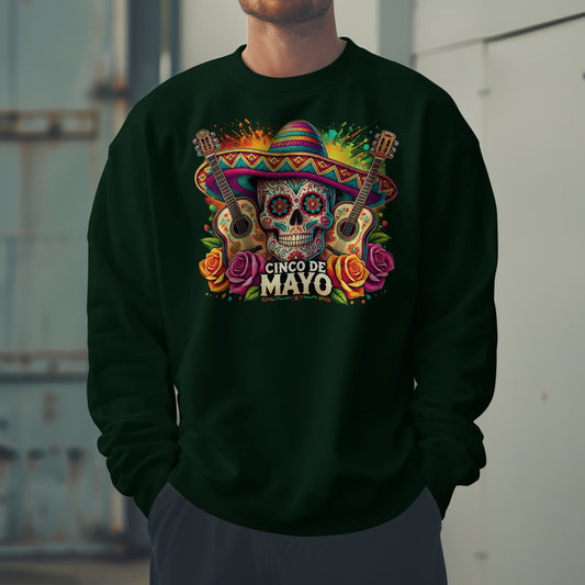 Cinco De Mayo Skull Crewneck