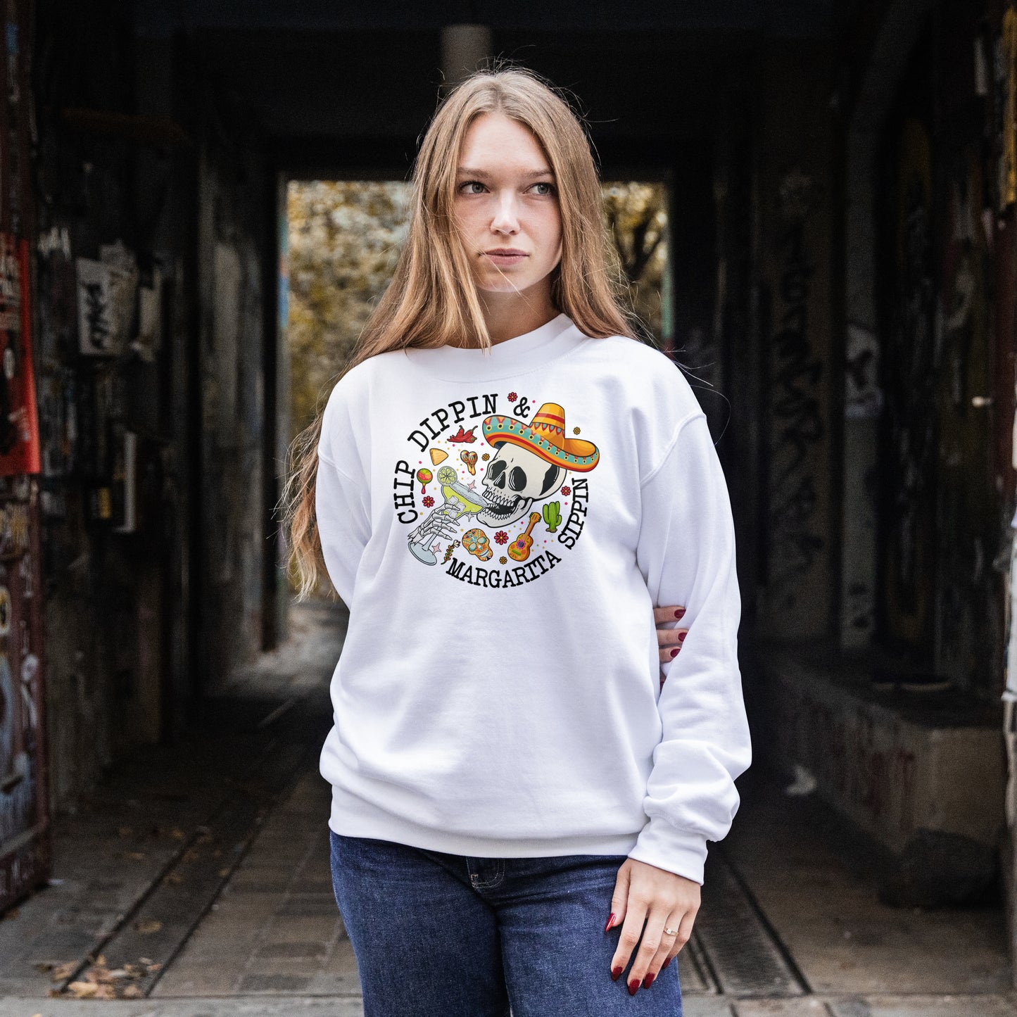 Chip Dippin' & Margarita Sippin' Crewneck