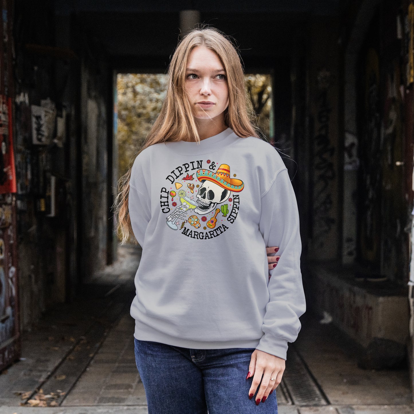 Chip Dippin' & Margarita Sippin' Crewneck