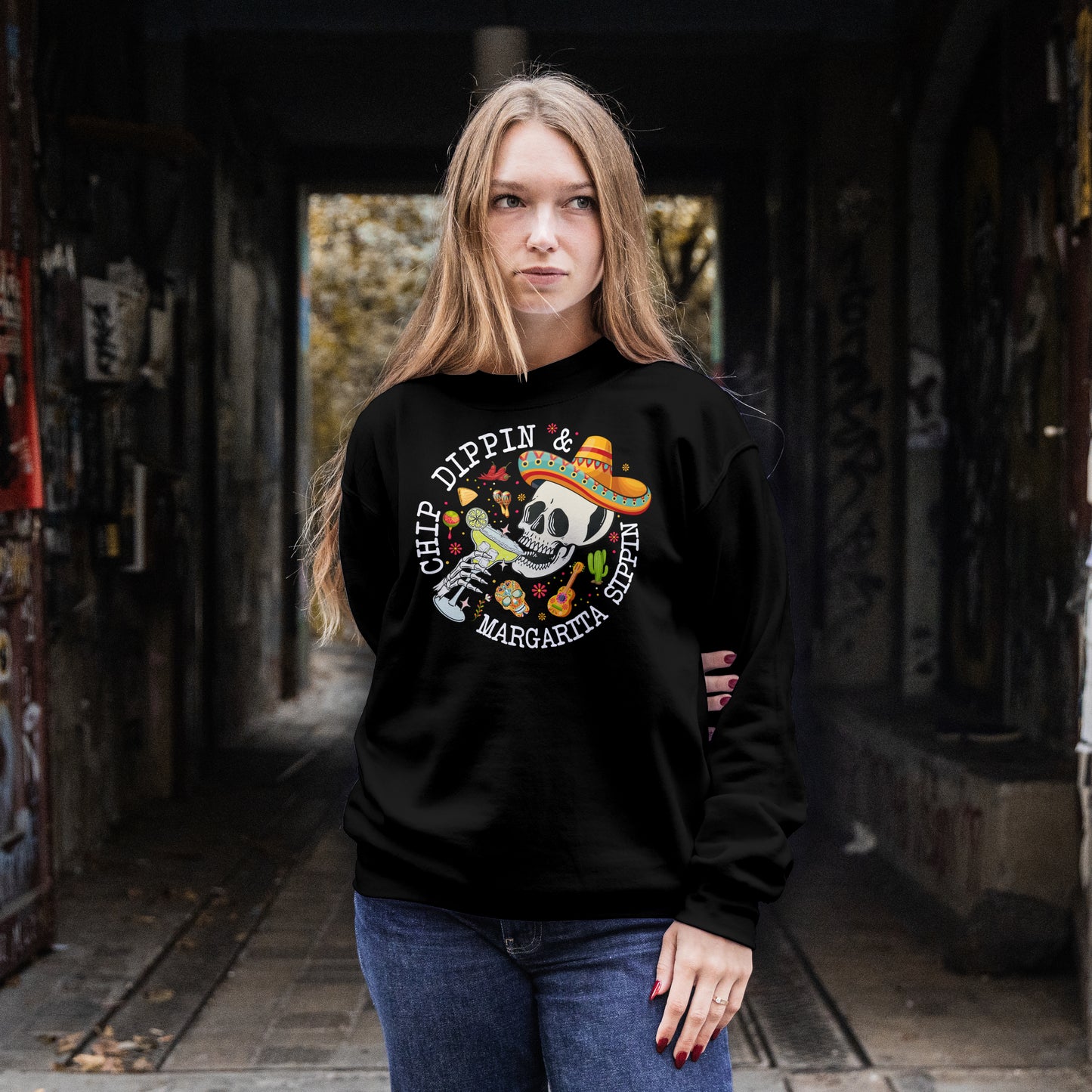 Chip Dippin' & Margarita Sippin' Crewneck