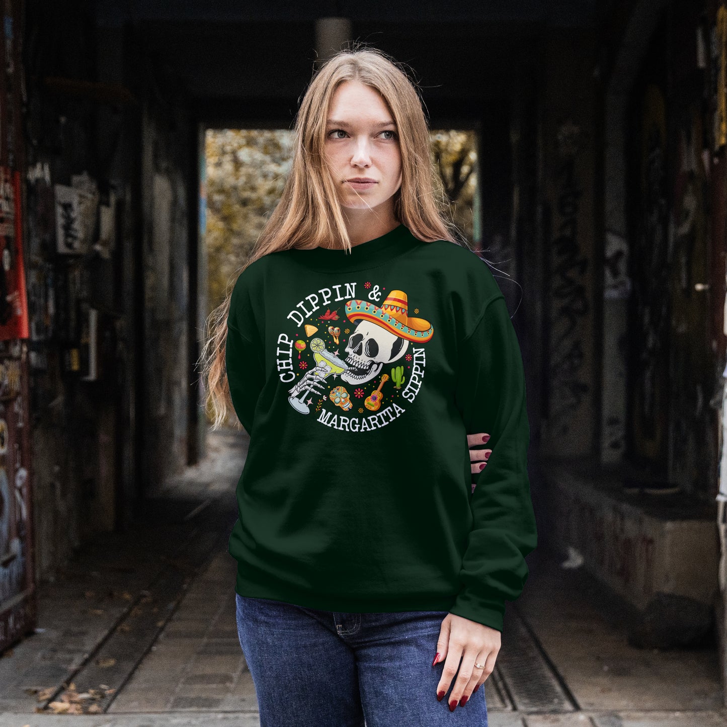 Chip Dippin' & Margarita Sippin' Crewneck