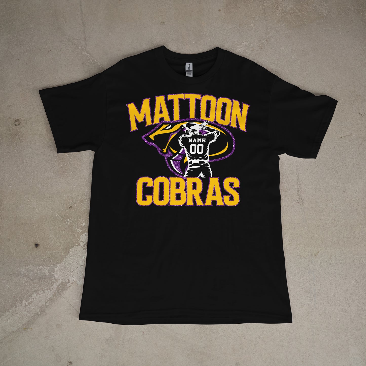 Glitter Modern Personalized Cobras