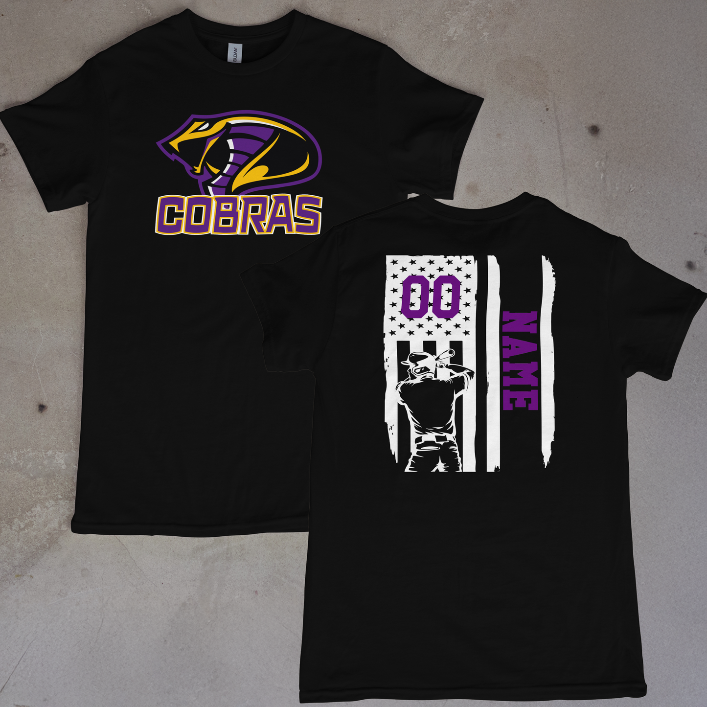 Cobras Baseball Flag
