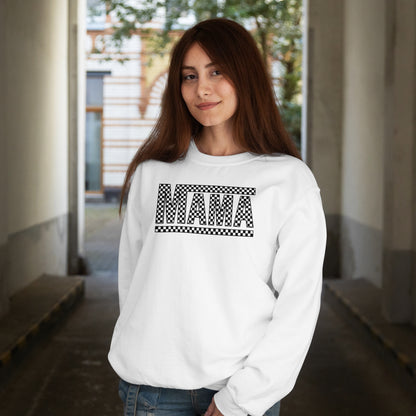 Checkered Mama Crewneck