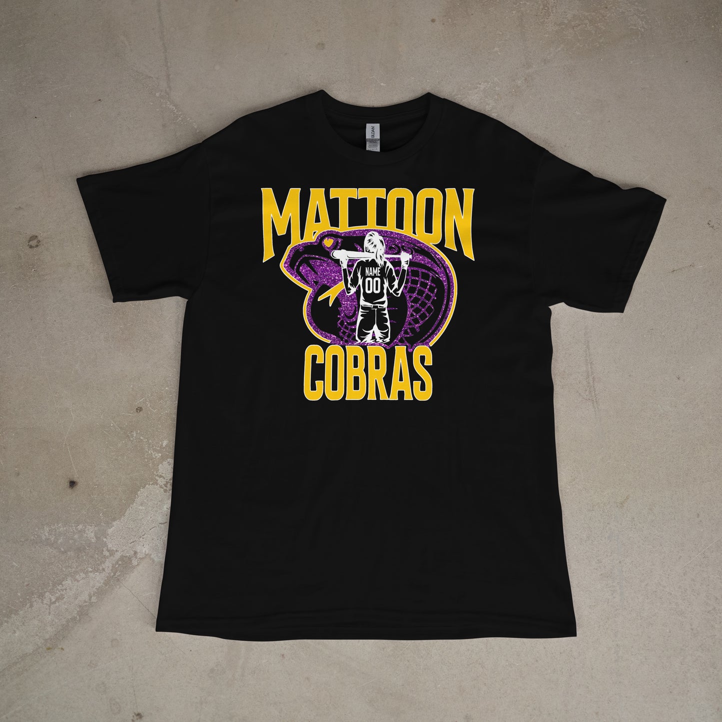 Glitter Personalized Cobras Softball