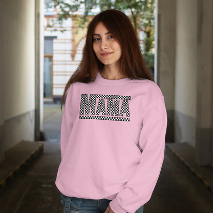 Checkered Mama Crewneck