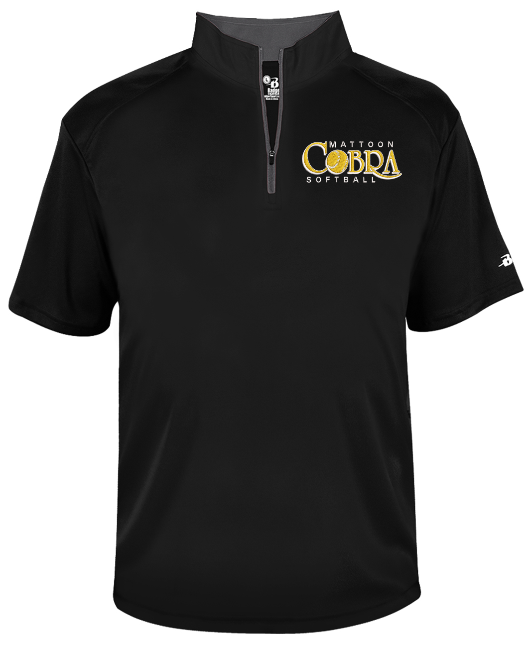 Cobras Short Sleeve Embroidered Dri-Fit Quarter Zips