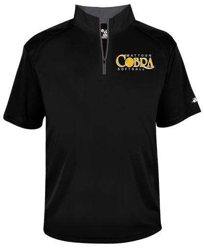 Cobras Short Sleeve Embroidered Dri-Fit Quarter Zips
