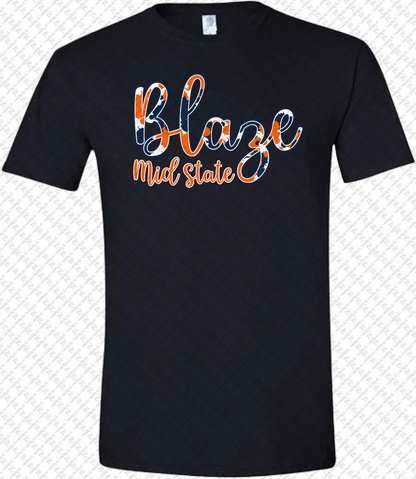 Blaze Cursive Design Tshirt