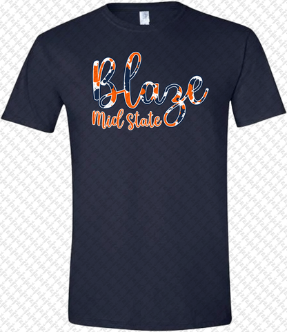 Blaze Cursive Design Tshirt