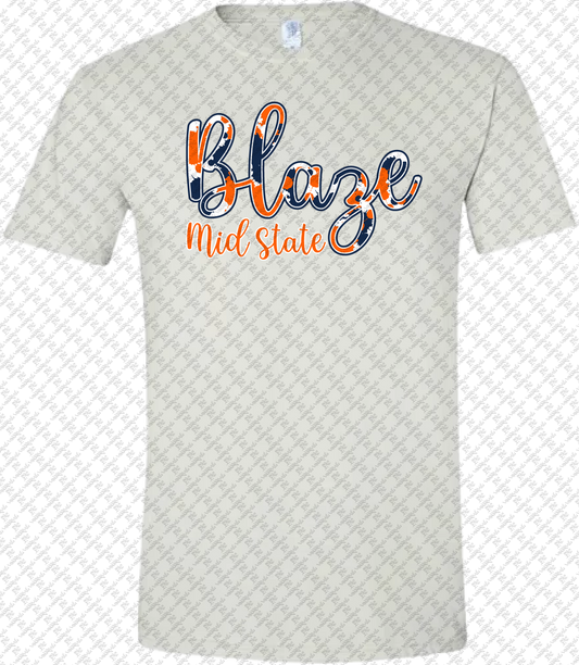 Blaze Cursive Design Tshirt