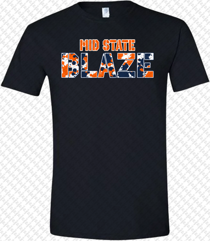 Blaze Block Camo Design TShirt