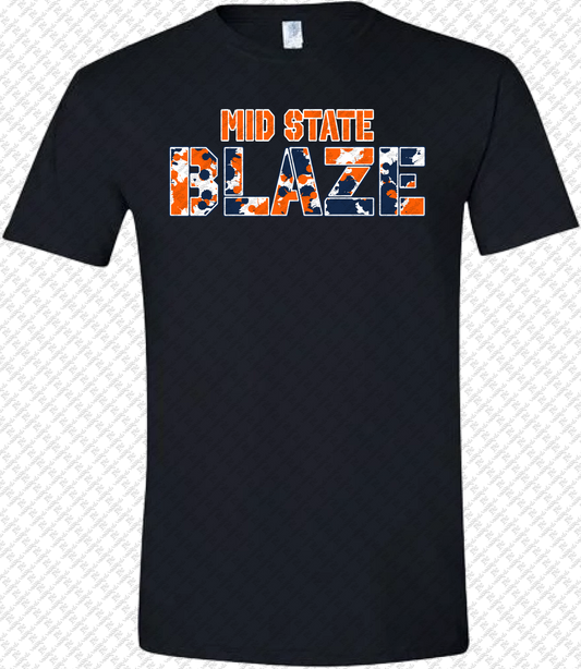 Blaze Block Camo Design TShirt