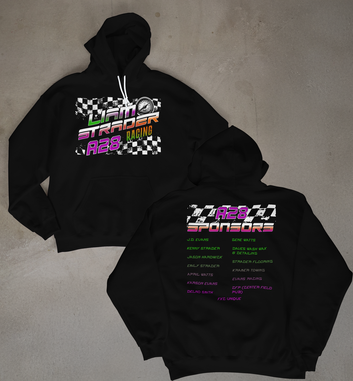 Liam Racing Purple Tones Hoodie