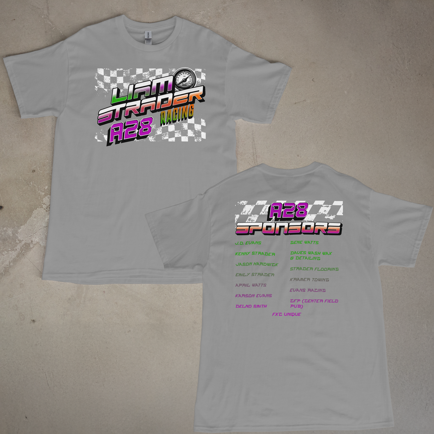 Liam Racing Purple Tones Tee