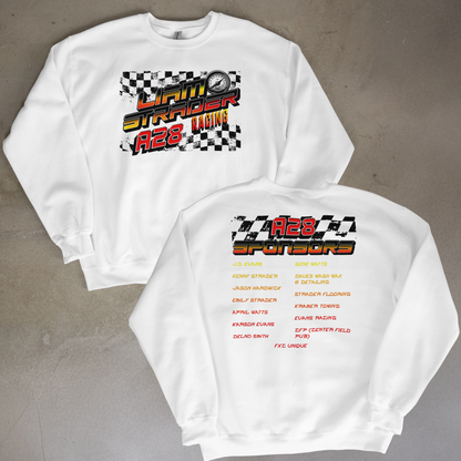 Liam Racing Red Tones Crewneck