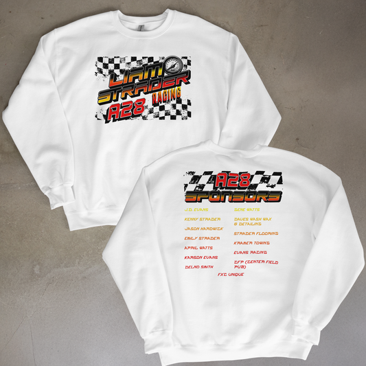 Liam Racing Red Tones Crewneck