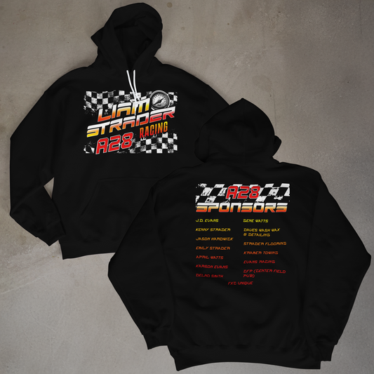 Liam Racing Red Tones Hoodie