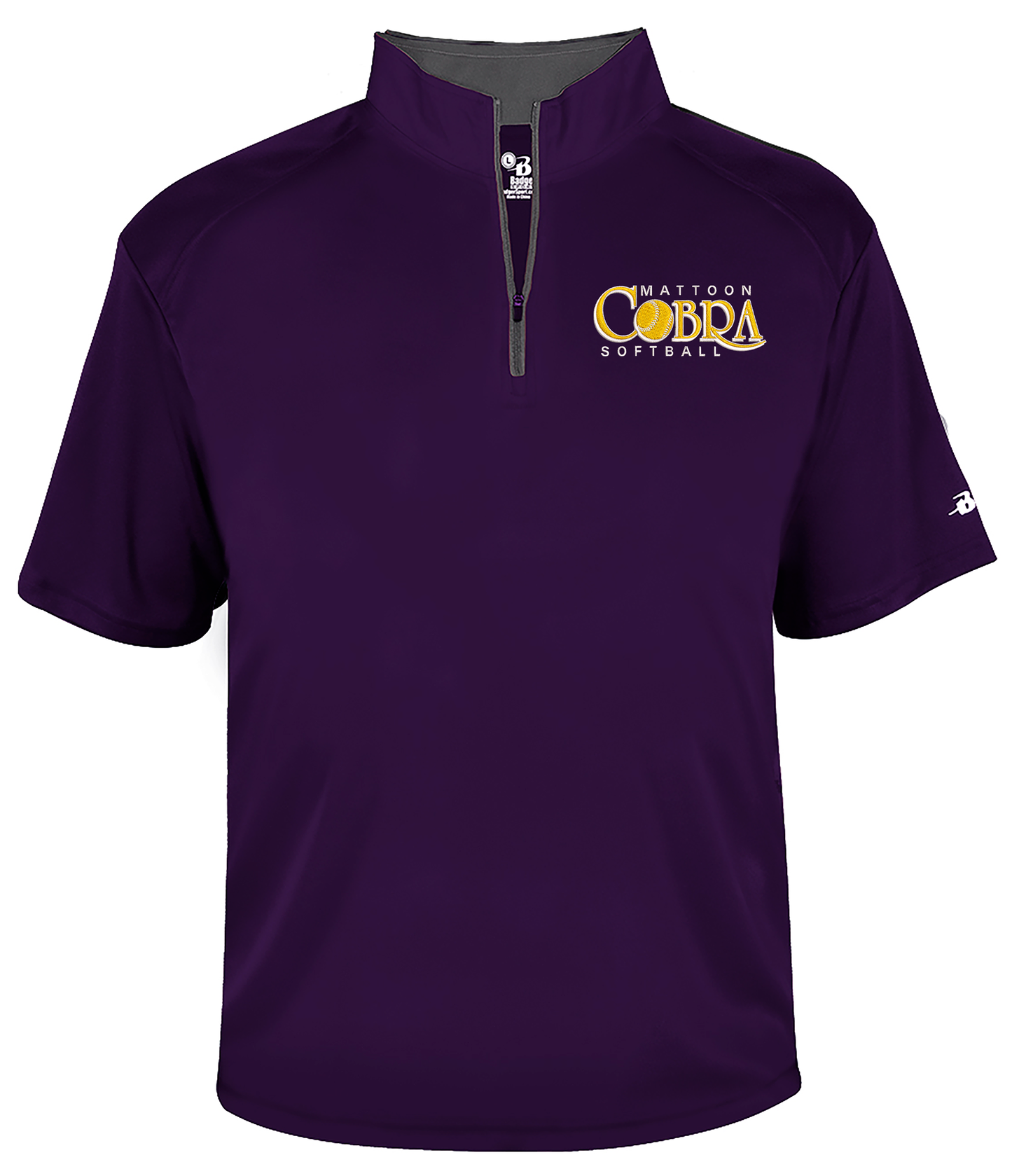 Cobras Short Sleeve Embroidered Dri-Fit Quarter Zips
