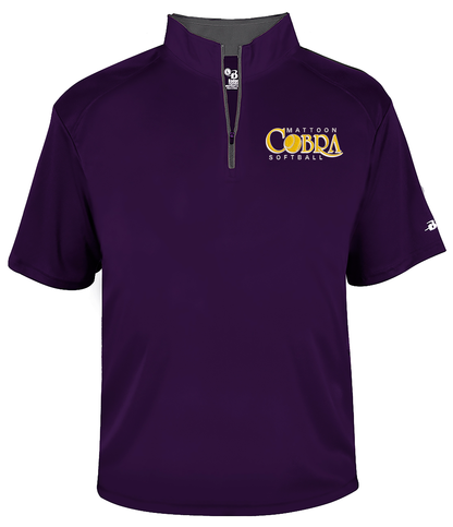Cobras Short Sleeve Embroidered Dri-Fit Quarter Zips
