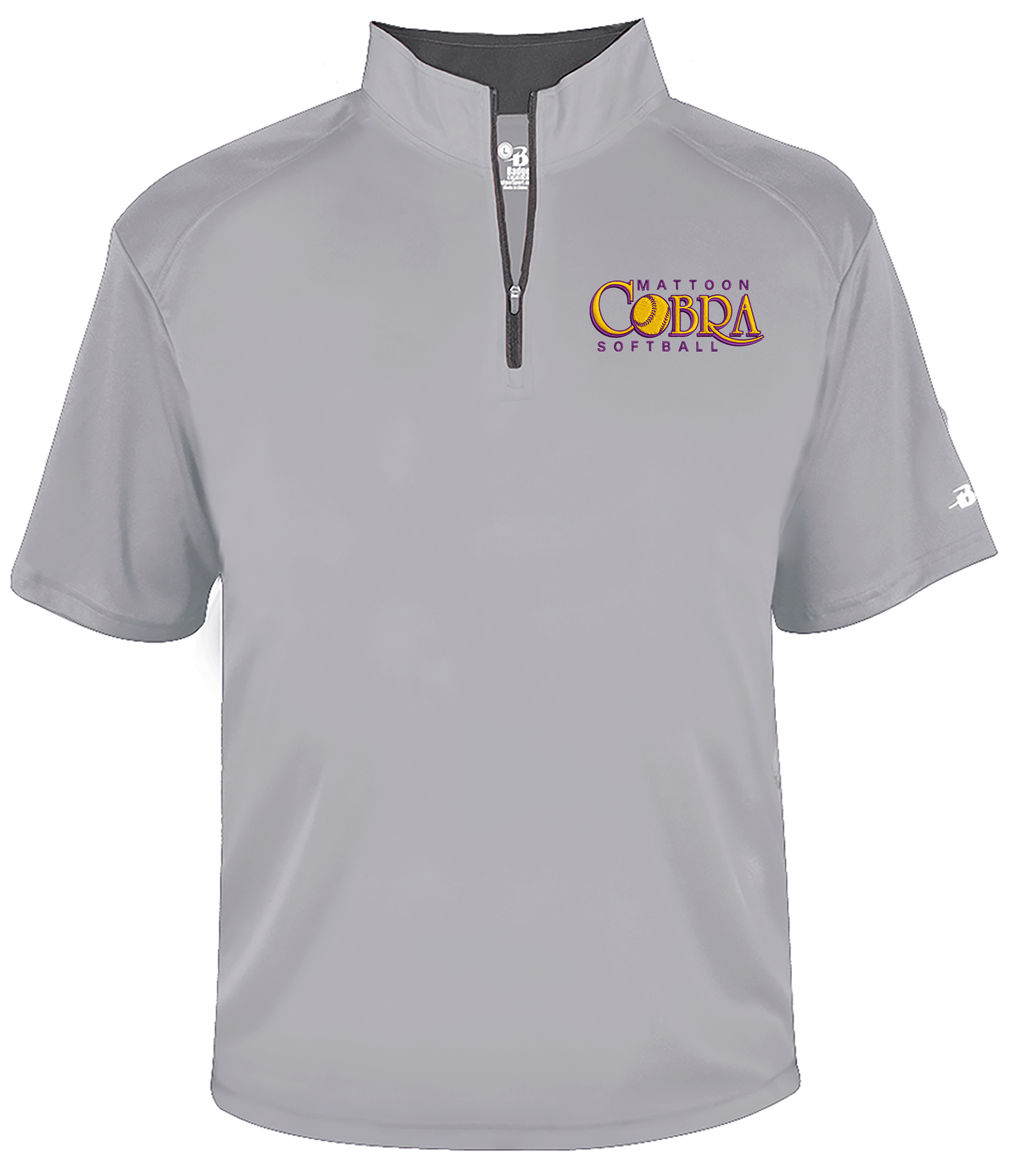 Cobras Short Sleeve Embroidered Dri-Fit Quarter Zips