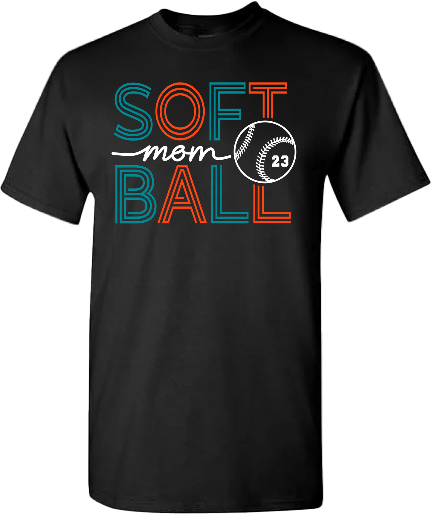 Neon Softball Mom