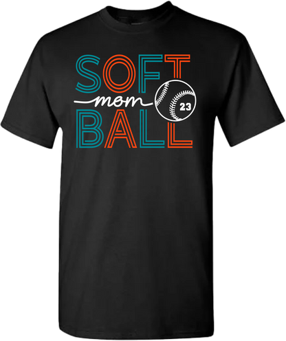 Neon Softball Mom