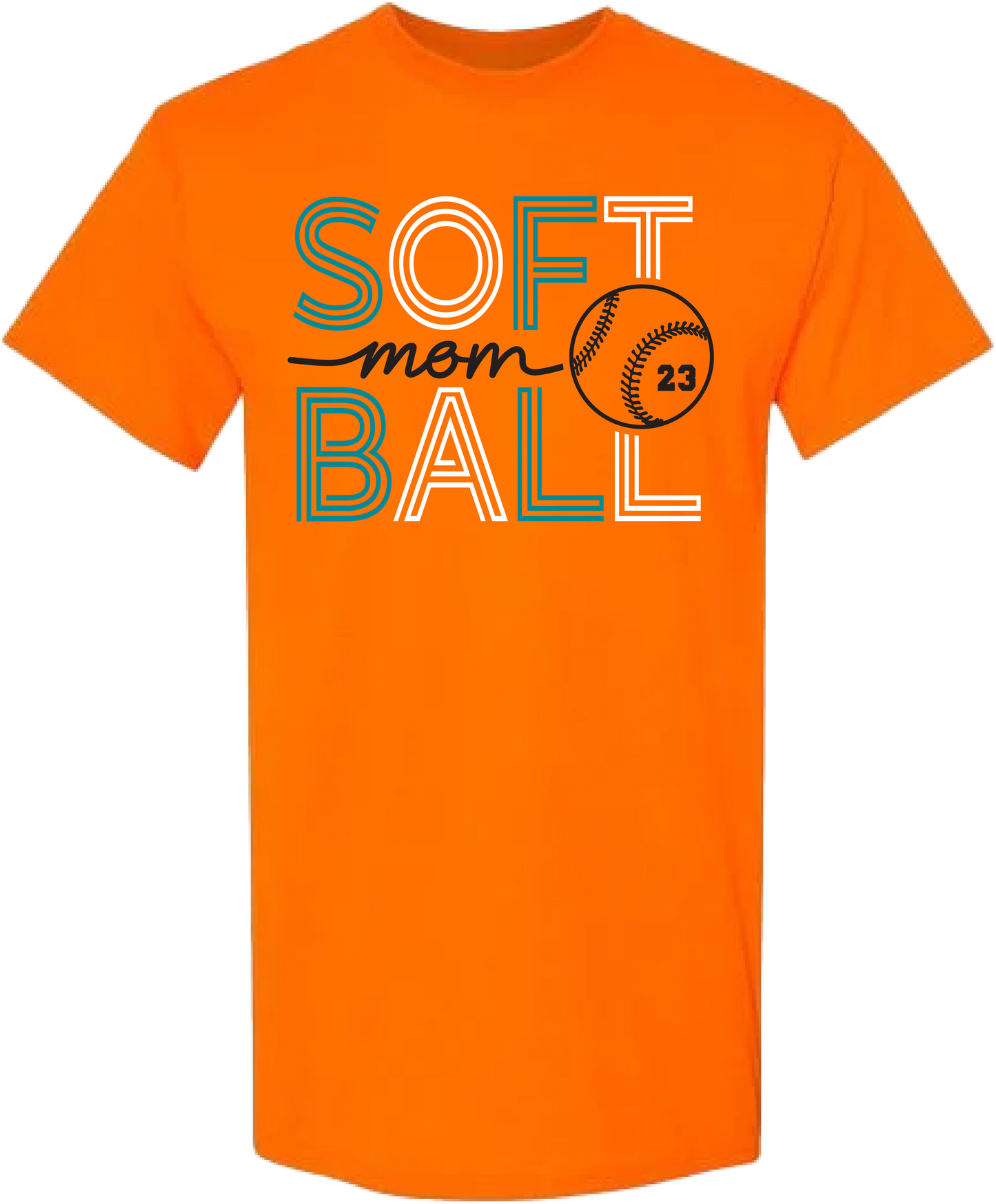 Neon Softball Mom