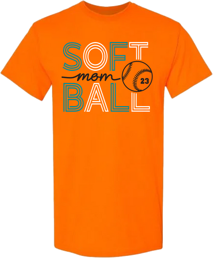 Neon Softball Mom