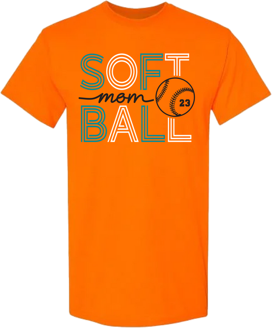 Neon Softball Mom