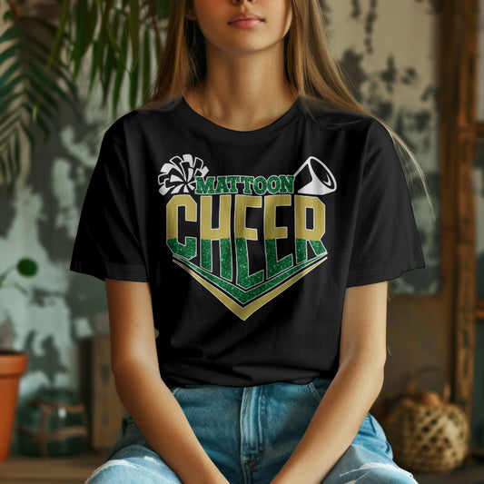 Mattoon Cheer Faux Glitter